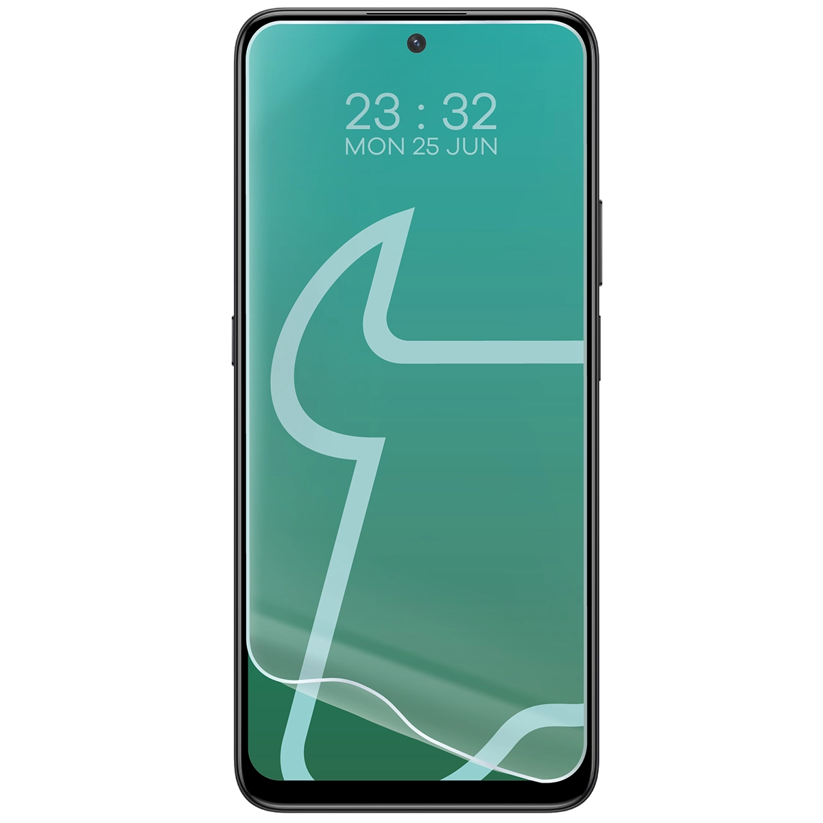 Folia hydrożelowa do Honor X7d 4G/5G / Honor 400 Smart 4G/5G obok telefonu