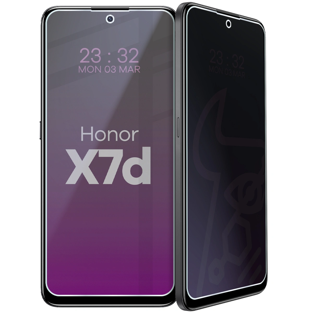 Szkło hybrydowe prywatyzujące Bizon Glass Mule Shadow do Honor X7d