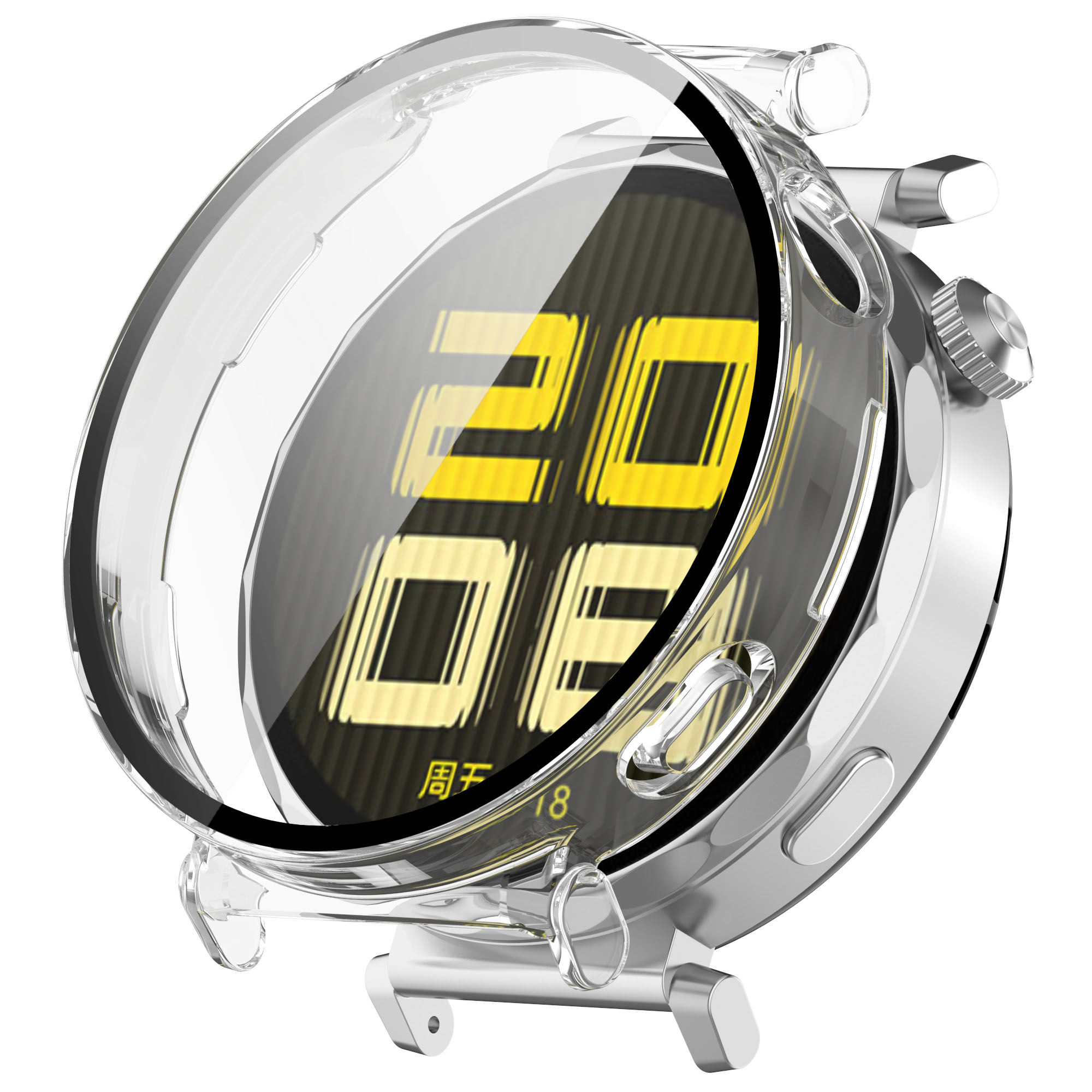 Etui ze szkłem Bizon Case+Glass Set przedstawione pod kątem