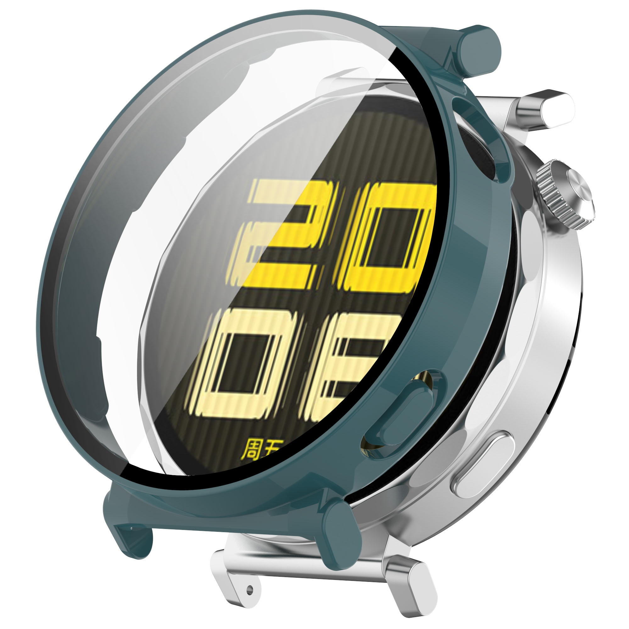 Etui ze szkłem Bizon Case+Glass Set przedstawione pod kątem