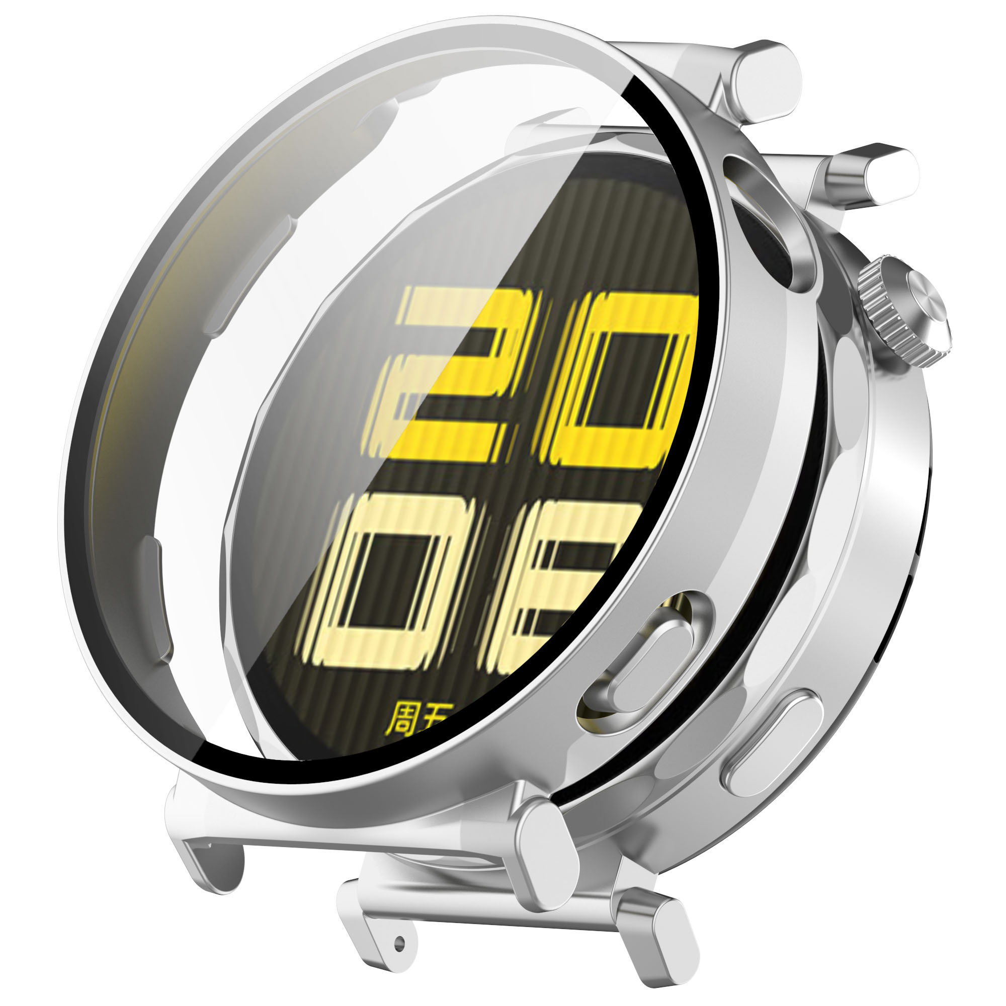 Etui ze szkłem Bizon Case+Glass Set przedstawione pod kątem