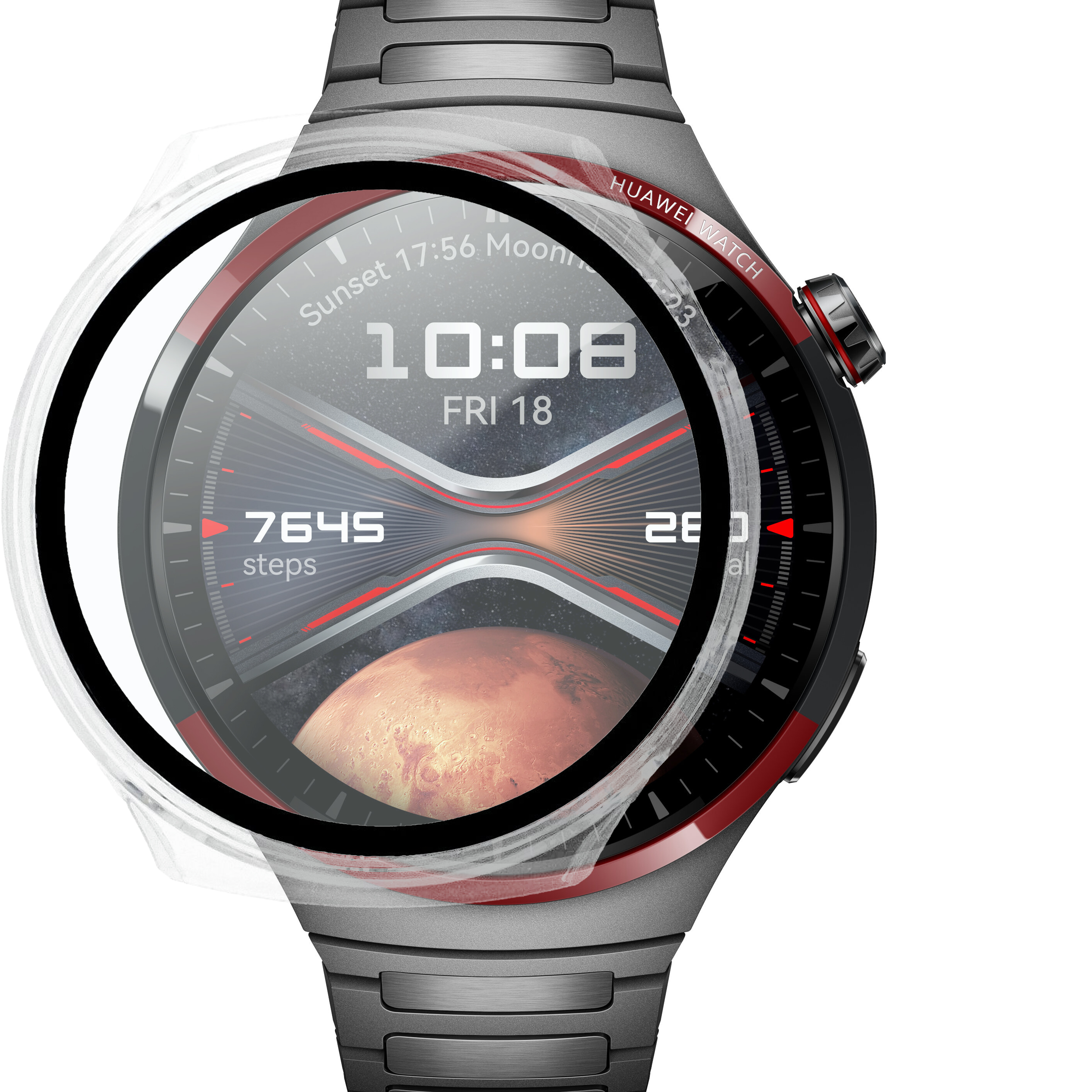 Etui ze szkłem Bizon Case+Glass Set przedstawione frontem