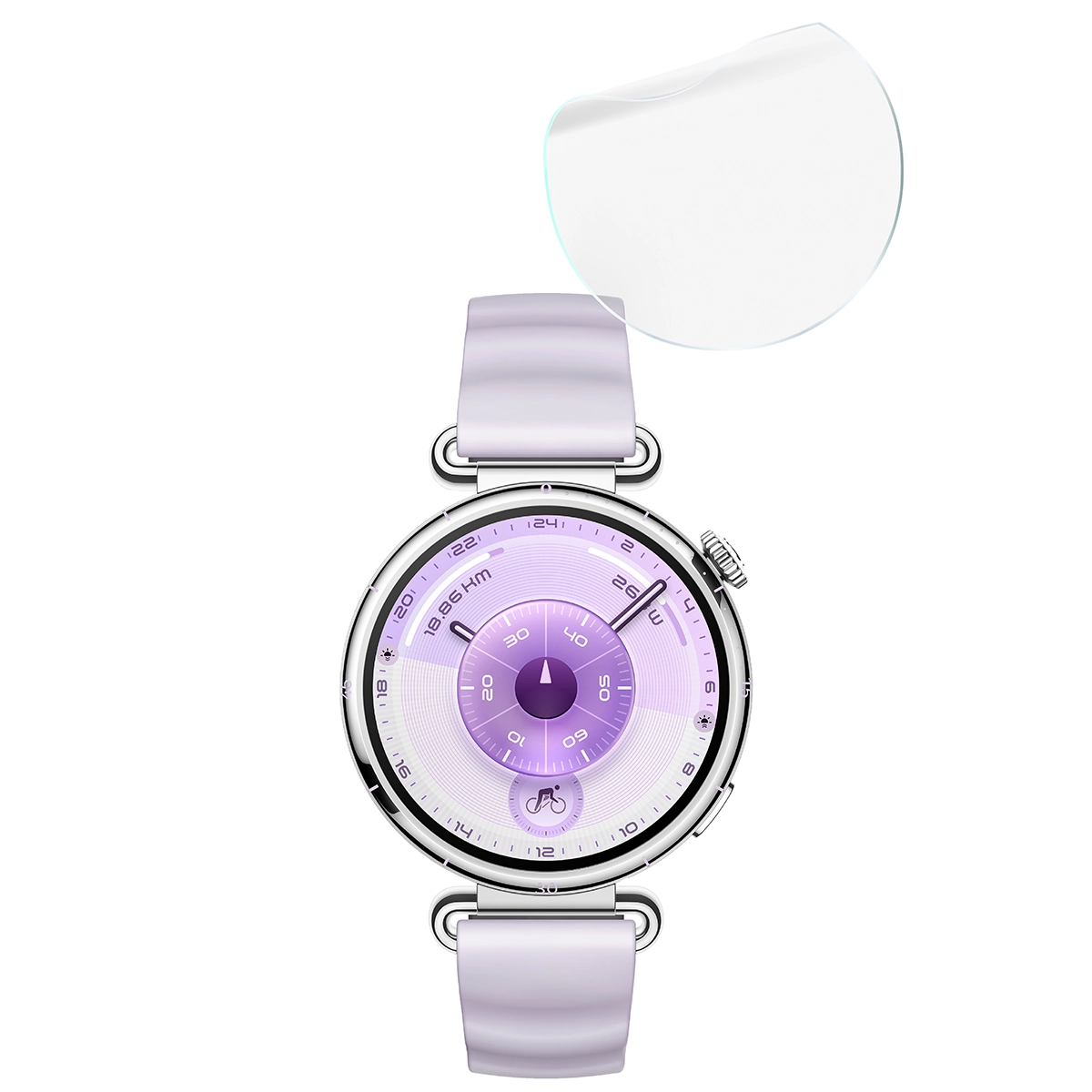 Zestaw folii hydrożelowych Bizon Glass Watch Hydrogel Duo dla Huawei Watch GT6 41 mm