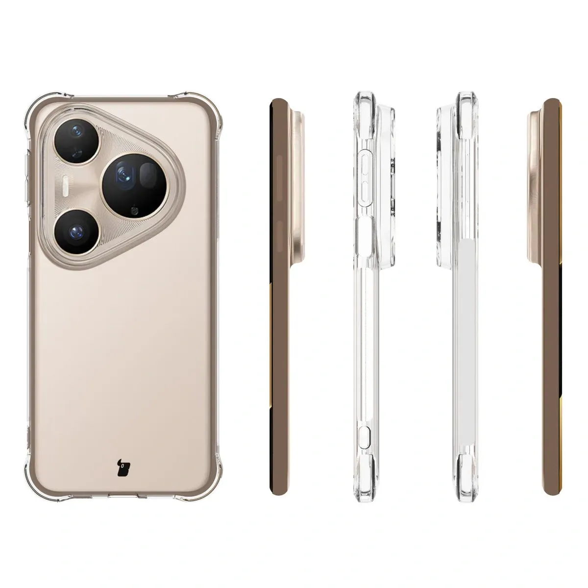 Etui Bizon Case Salpa do Huawei Pura 80 Ultra z różnych stron