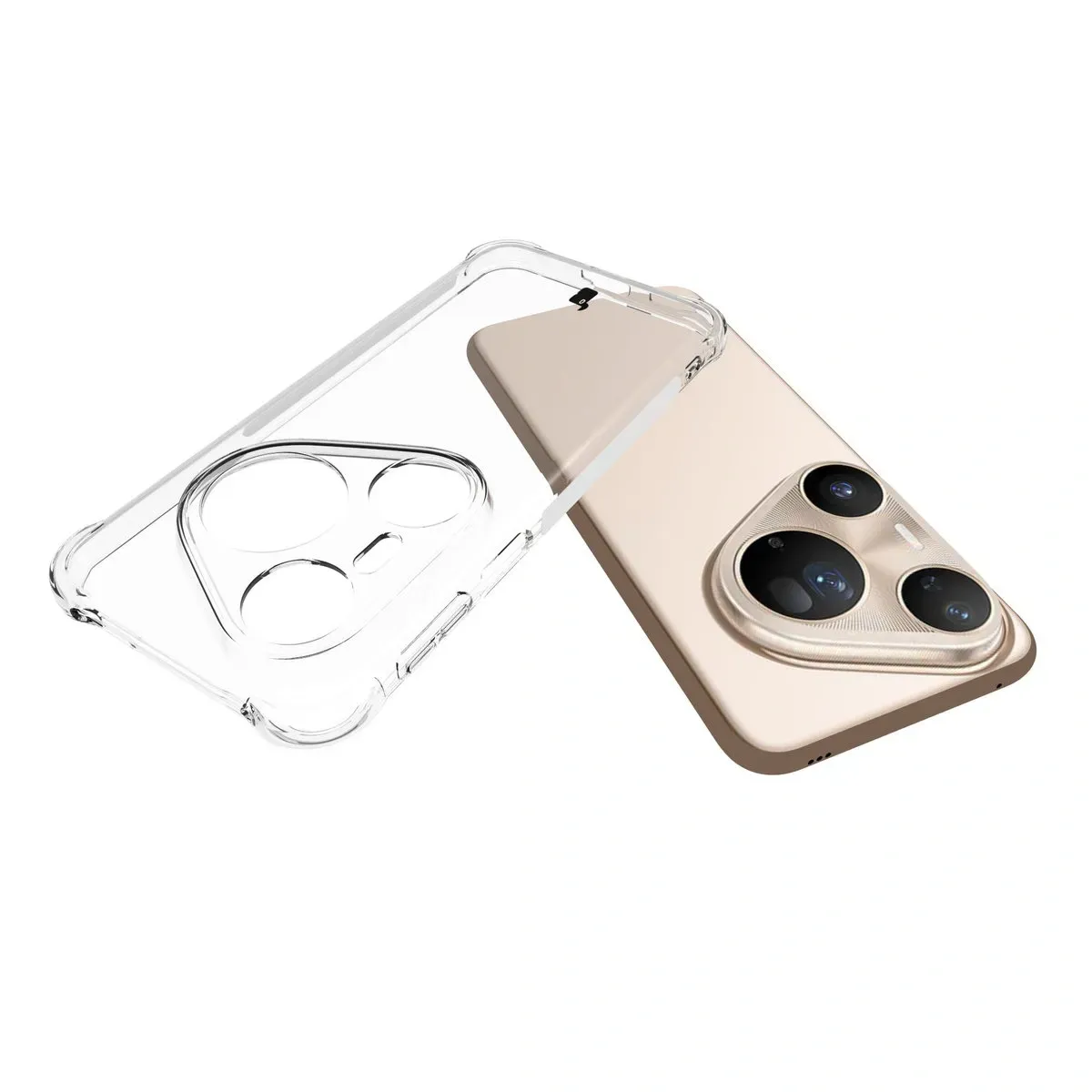 Dedykowane wycięcia i podwyższone krawędzie aparatu w etui Bizon Case Salpa do Huawei Pura 80 Ultra