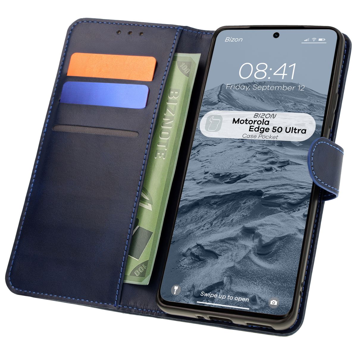 Etui z klapką Bizon Case Pocket do Motorola Edge 50 Ultra