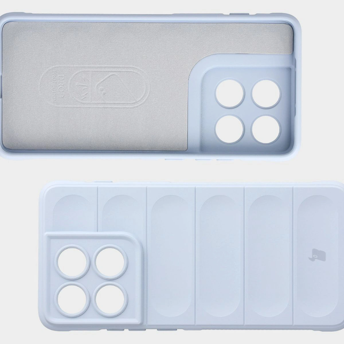 Wyściółka z mikrofibry, wyżłobienia na pleckach i wzmocnione narożniki w etui Bizon Case Tur do Motorola Edge 70