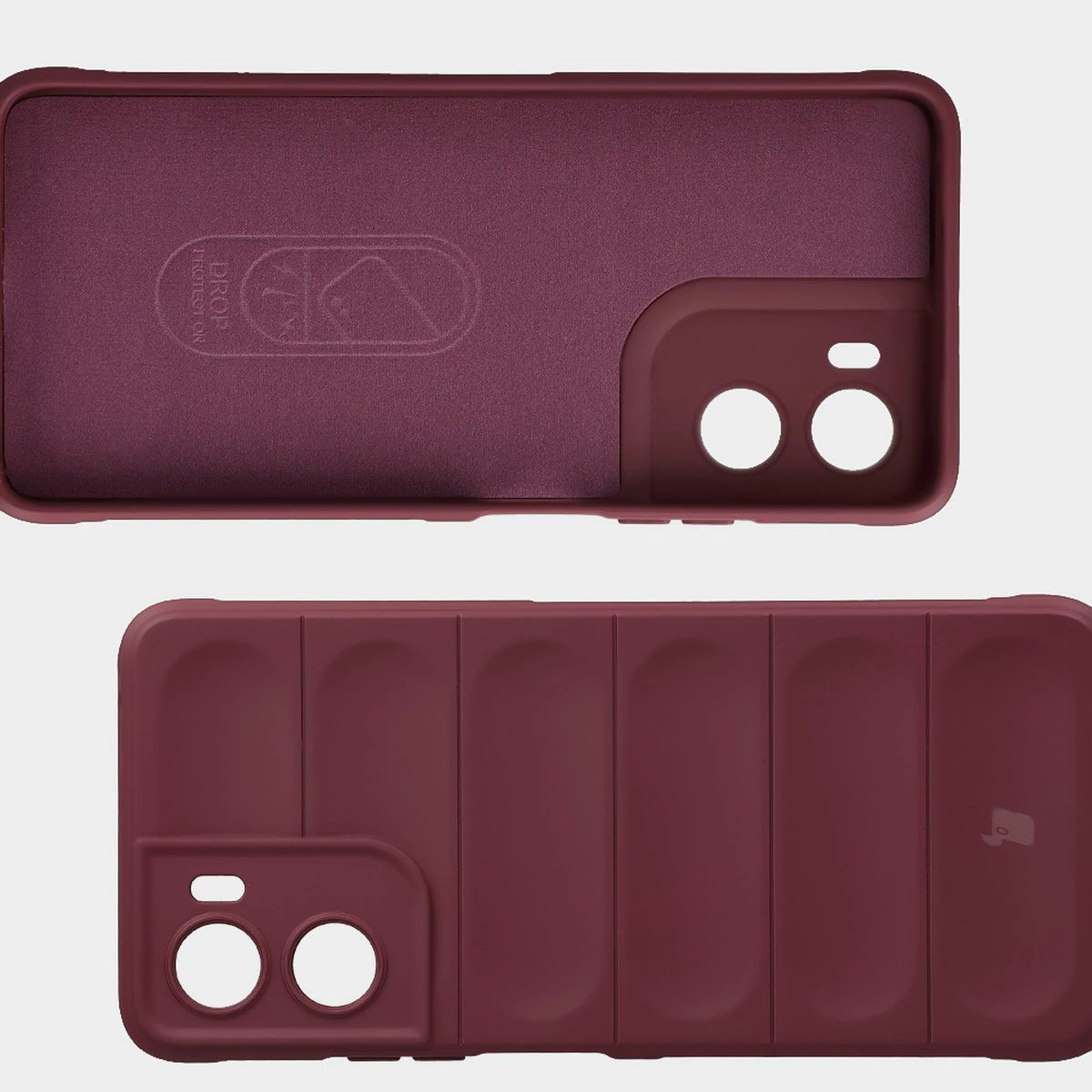 Wyściółka z mikrofibry, wyżłobienia na pleckach i wzmocnione narożniki w etui Bizon Case Tur do Motorola Moto G06 4G / Motorola Moto G06 Power 4G