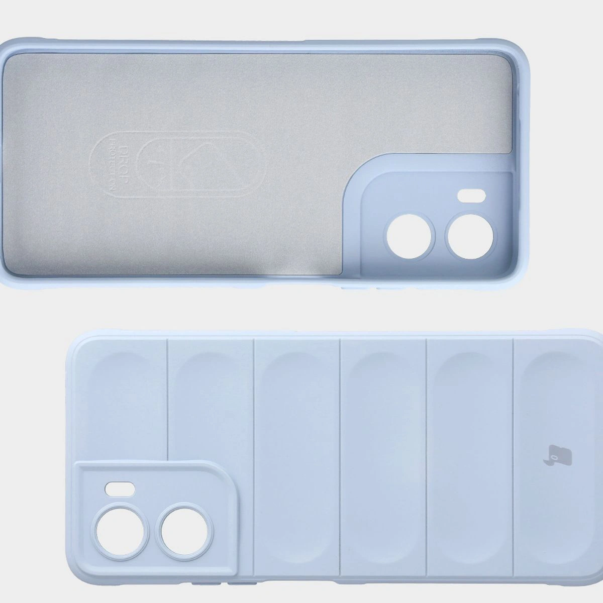 Wyściółka z mikrofibry, wyżłobienia na pleckach i wzmocnione narożniki w etui Bizon Case Tur do Motorola Moto G06 4G / Motorola Moto G06 Power 4G