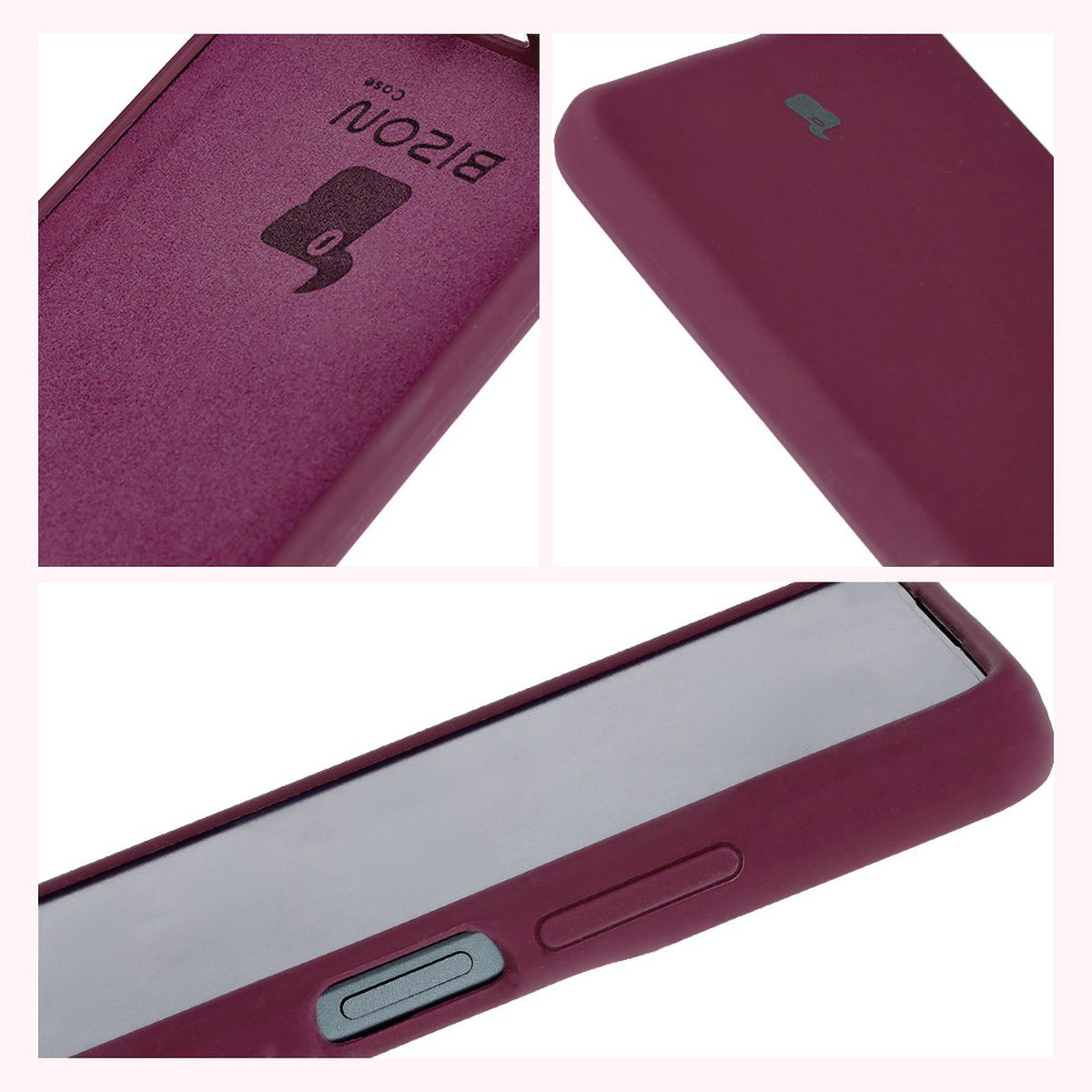 Konstrukcja etui Bizon Soft Case: zintegrowane osłony, podwyższone krawędzie i wyściółka z mikrofibry