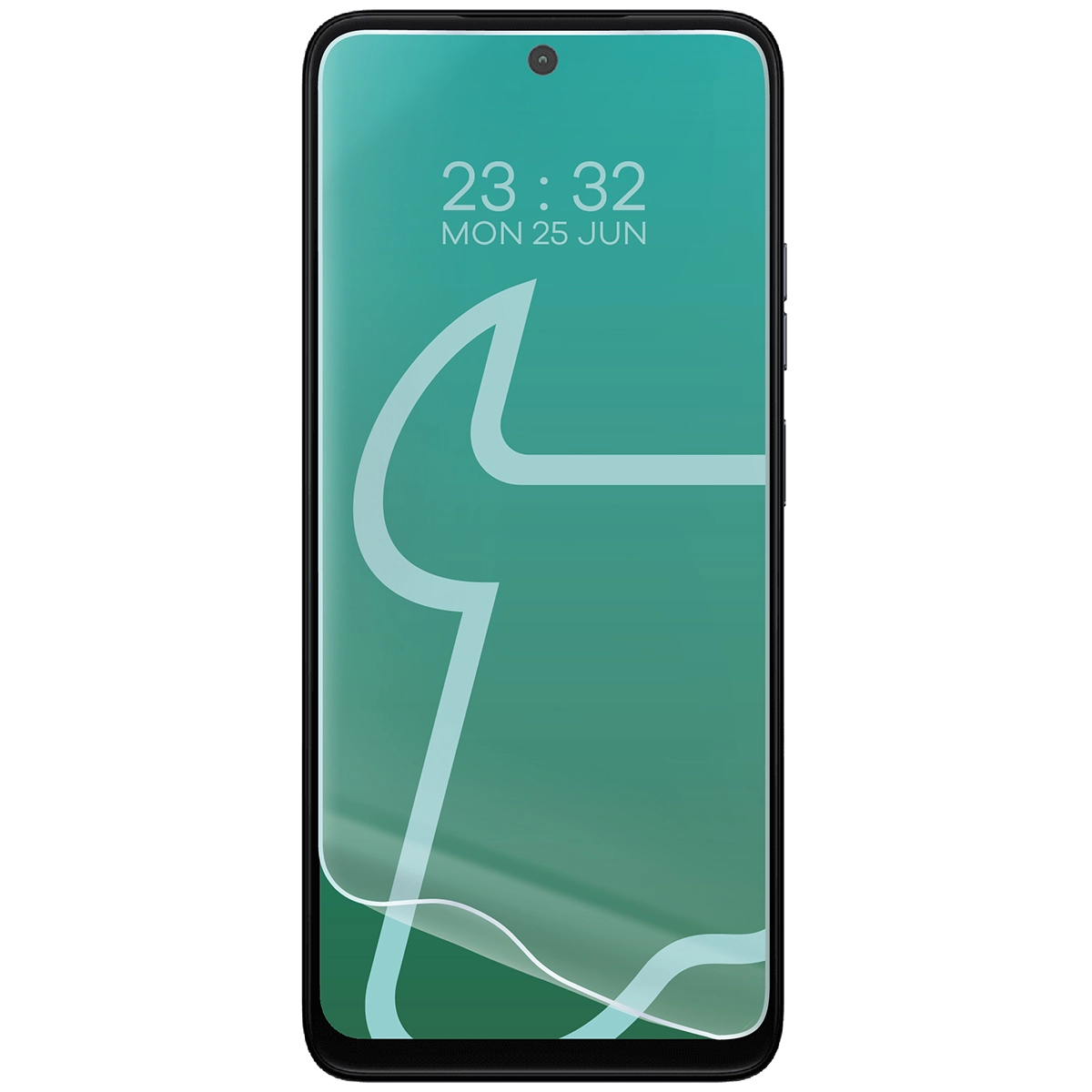 Folia hydrożelowa do Motorola Moto G35 5G obok telefonu
