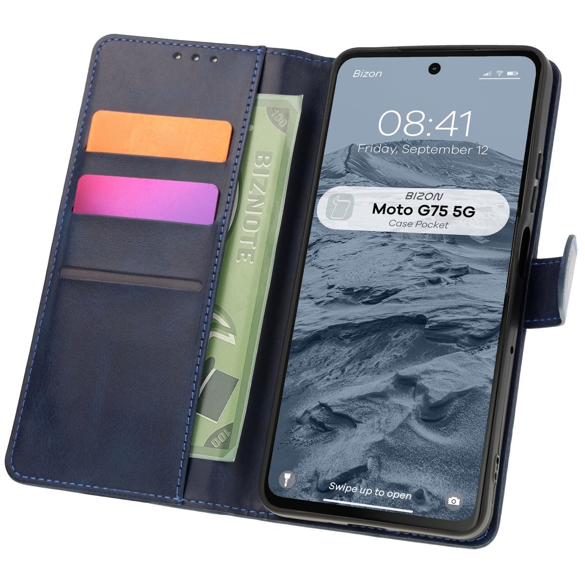 Etui z klapką Bizon Case Pocket do Motorola Moto G75 5G