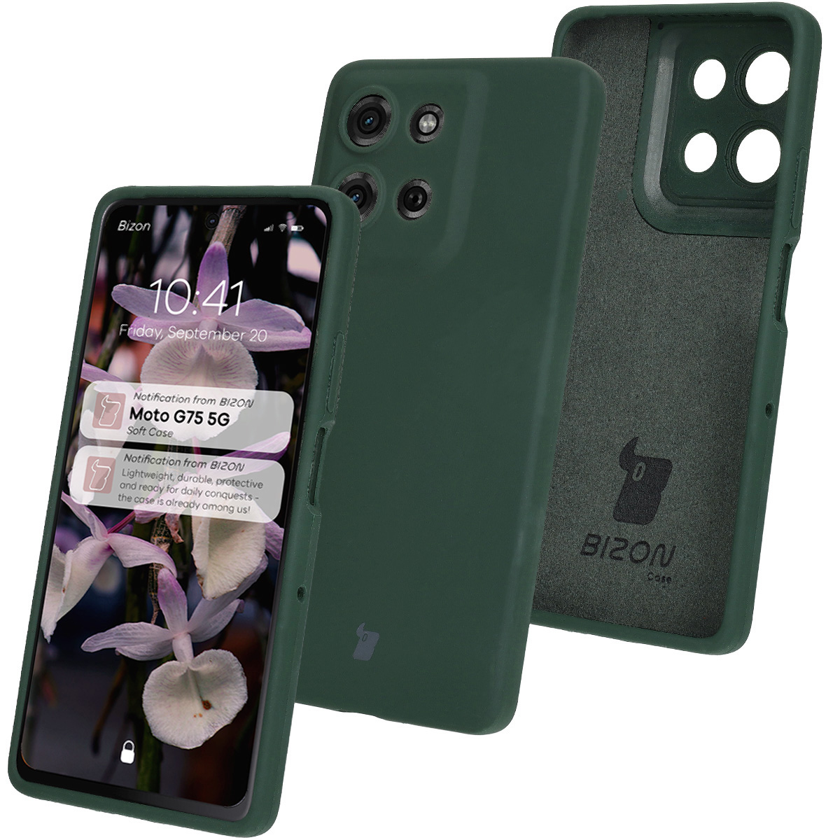 Silikonowe etui Bizon Soft Case do Motorola Moto G75 5G