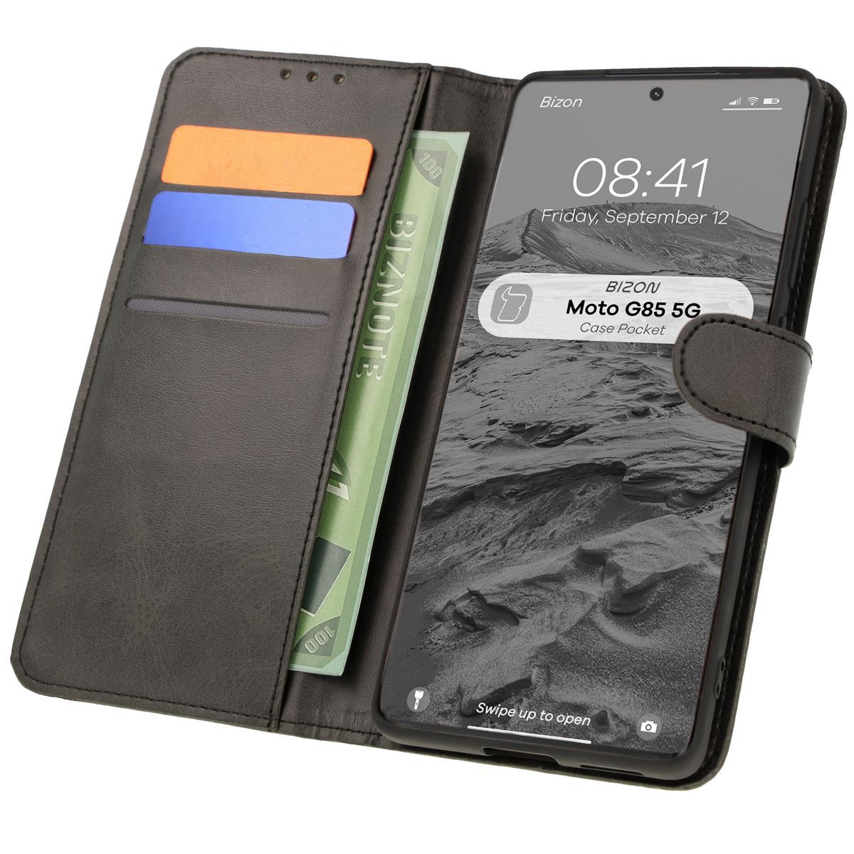 Husa cu clapetă Bizon Case Pocket pentru Motorola Moto G85 5G