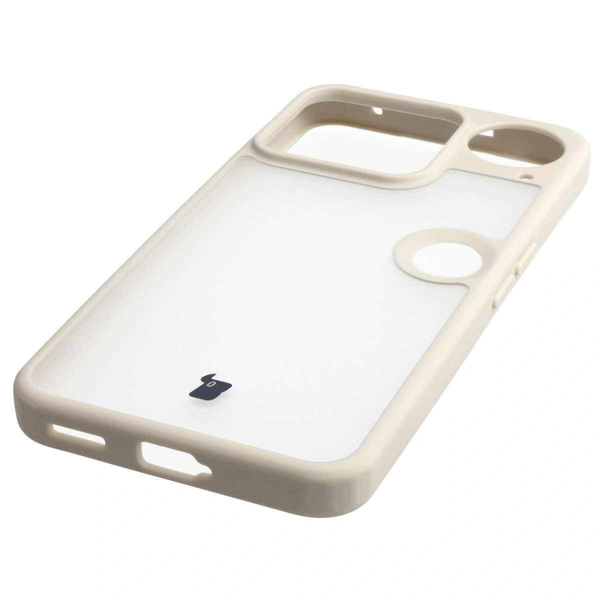 Zintegrowane przyciski, wycięcia i hybrydowy materiał w etui Bizon Case Angelo do Nothing Phone (3)