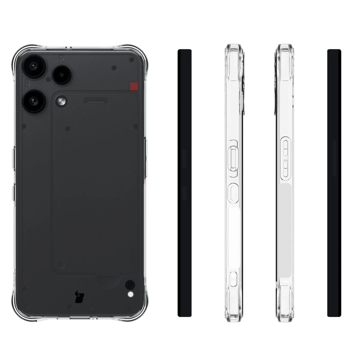 Etui Bizon Case Salpa do Nothing Phone (3a) Lite z różnych stron