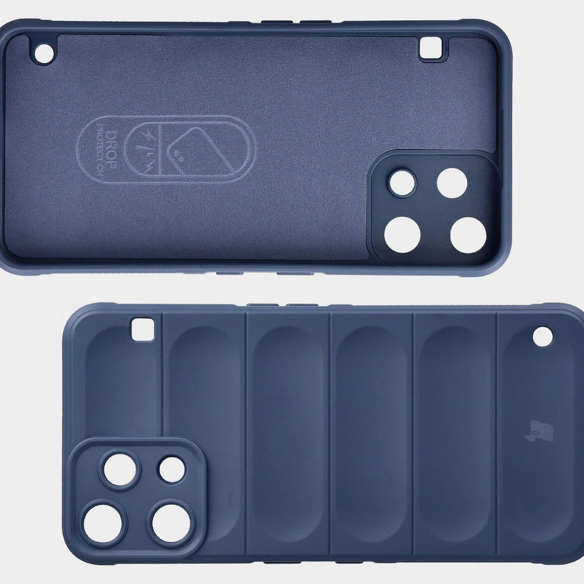 Wyściółka z mikrofibry, wyżłobienia na pleckach i wzmocnione narożniki w etui Bizon Case Tur do Nothing Phone (3a) Lite