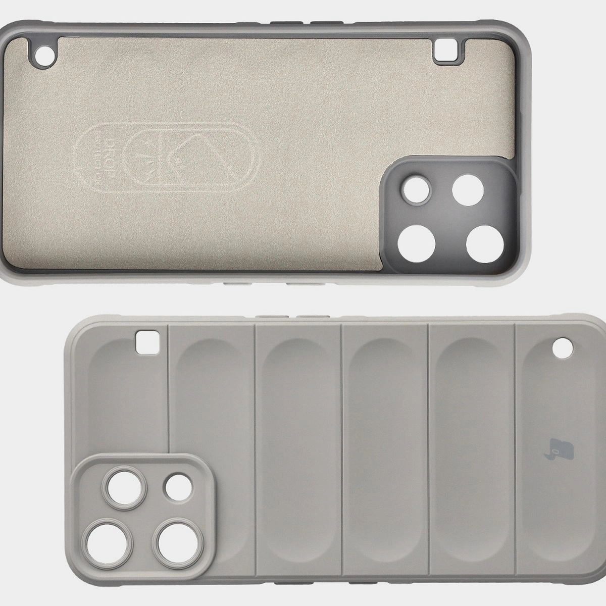 Wyściółka z mikrofibry, wyżłobienia na pleckach i wzmocnione narożniki w etui Bizon Case Tur do Nothing Phone (3a) Lite