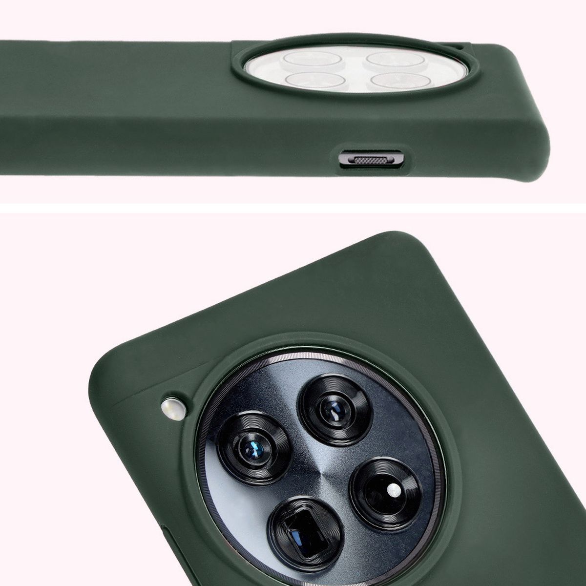 Zbliżenie na wycięcie na obiektywy w etui Bizon Soft Case