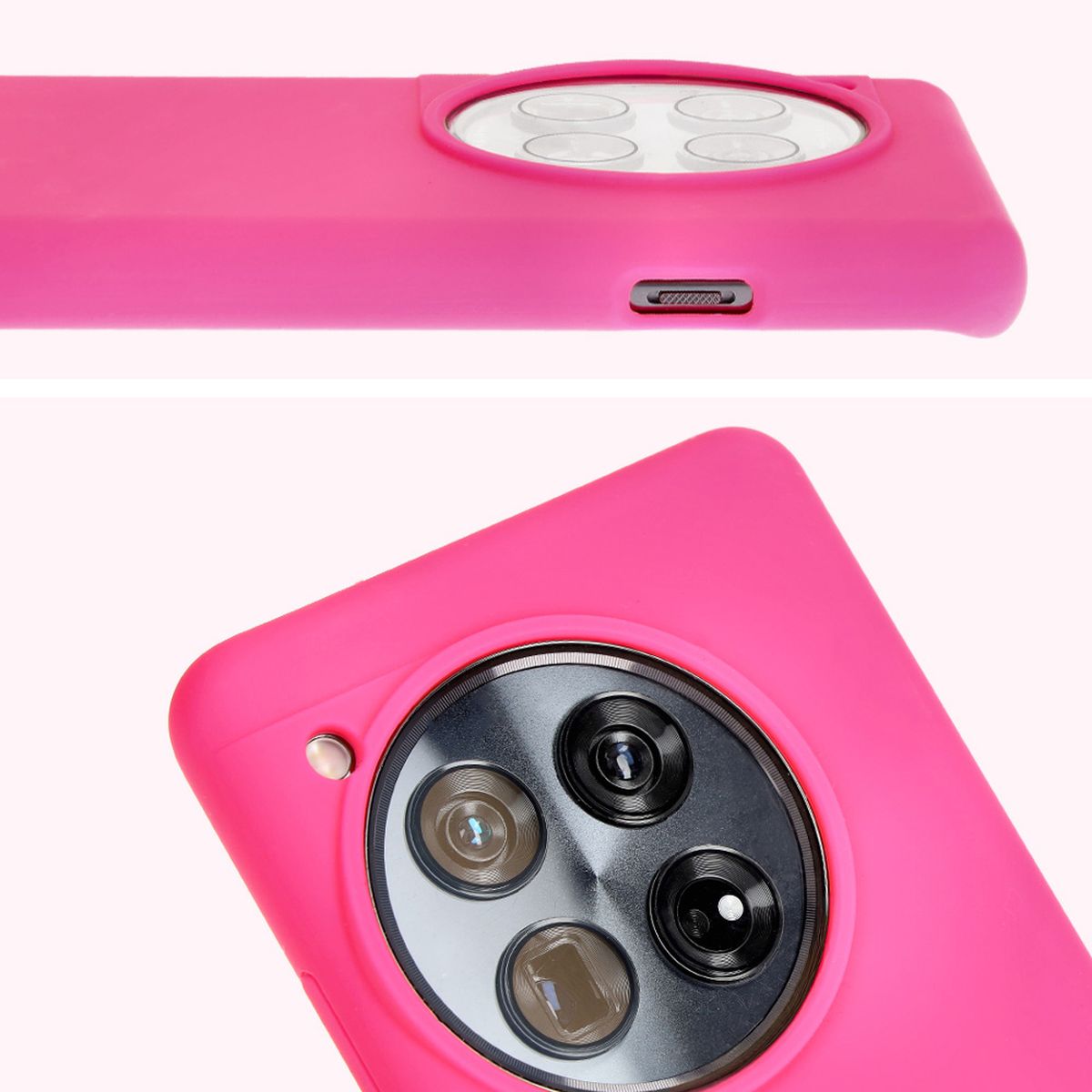 Zbliżenie na wycięcie na obiektywy w etui Bizon Soft Case