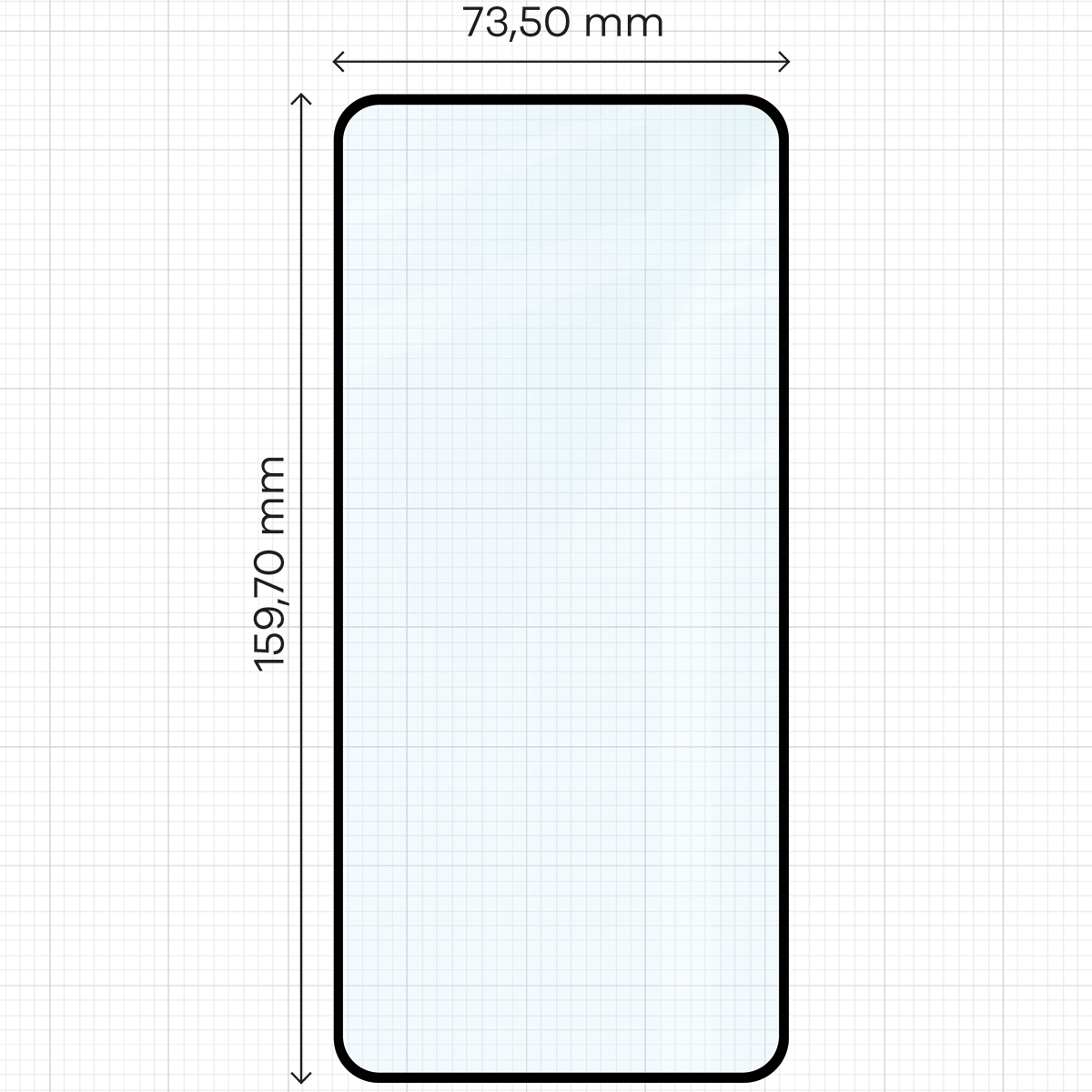 Wymiary szkła Bizon Glass Edge 3D