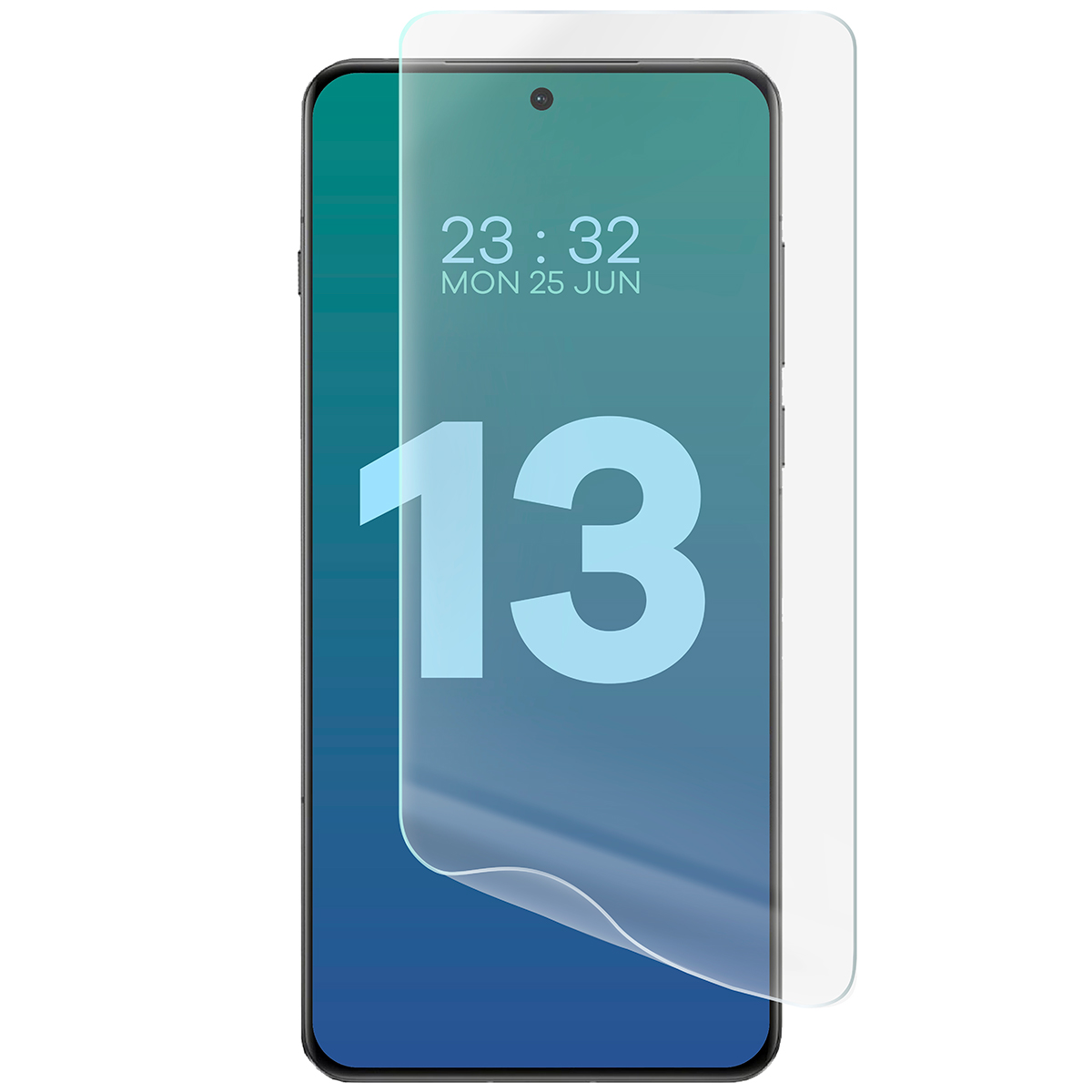 Przyleganie do ekranu folii hydrożelowej na ekran Bizon Glass Hydrogel Front