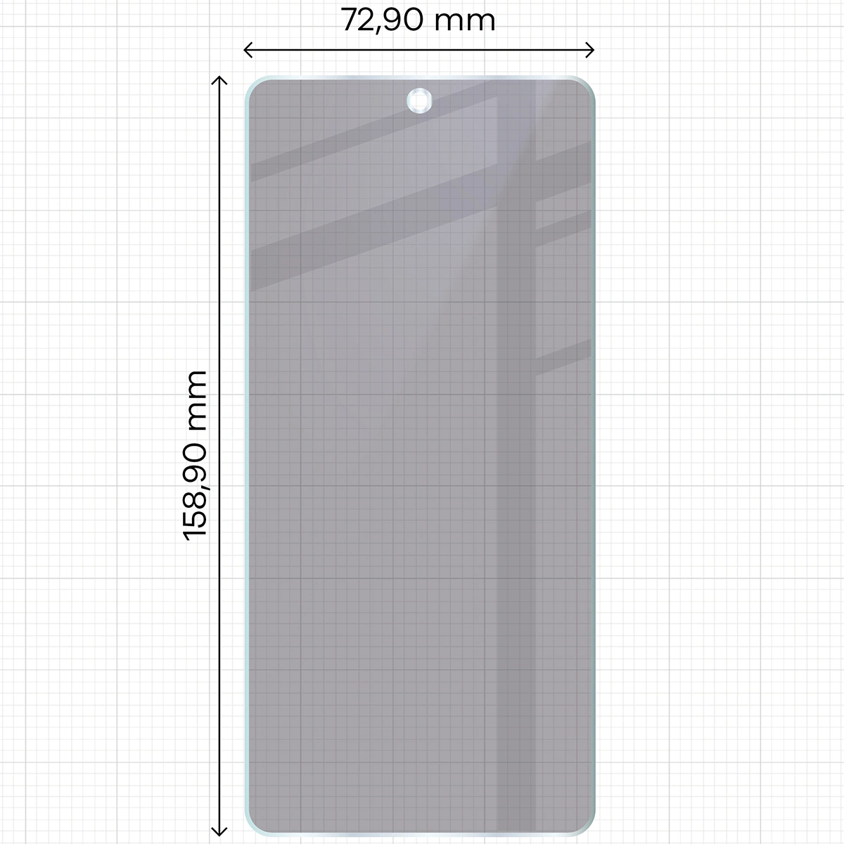 Wymiary szkła Bizon Glass Mule Shadow do OnePlus 13R