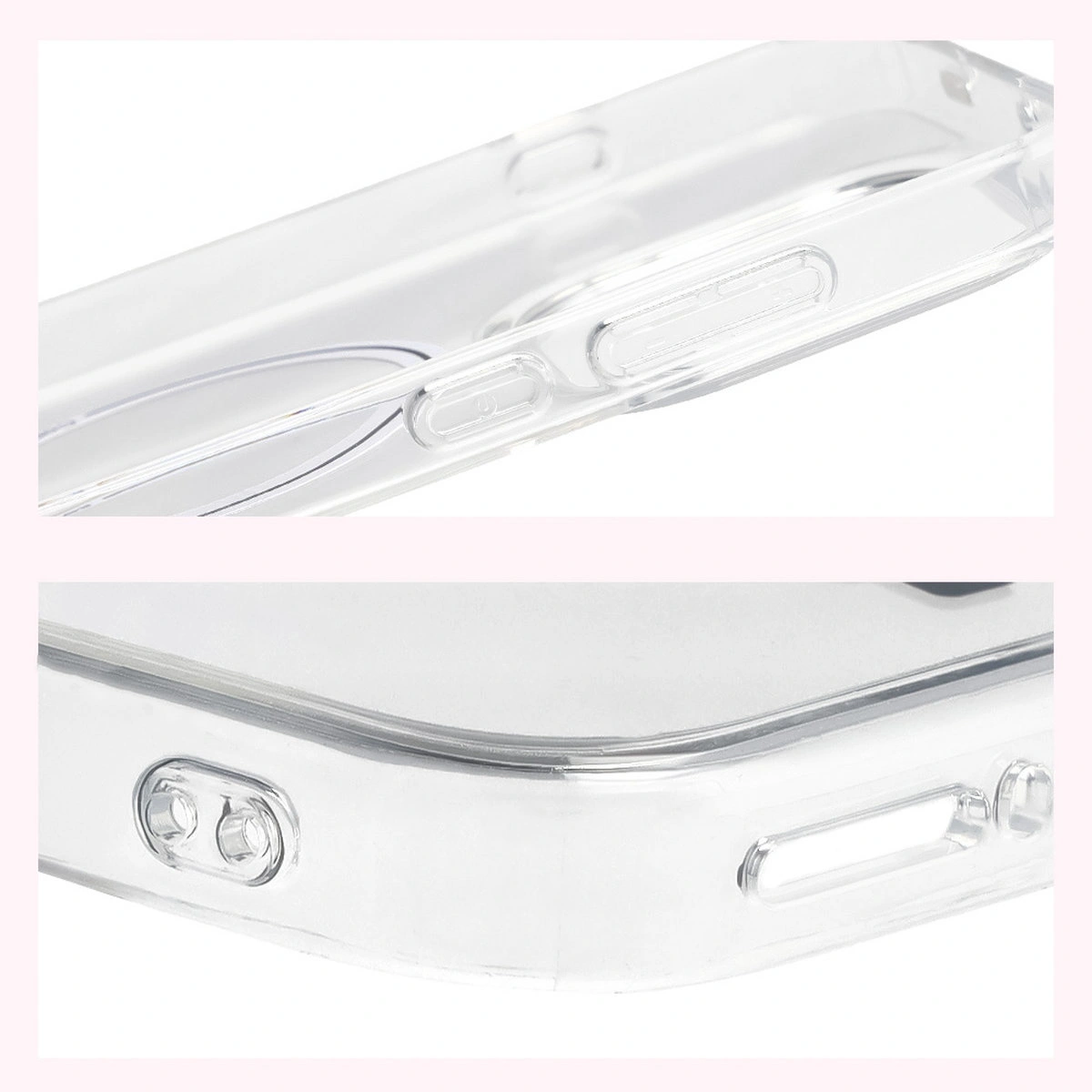 Wzmocnione narożniki i podwyższone ranty ekranu w etui Bizon Case CrystalO do OnePlus 15