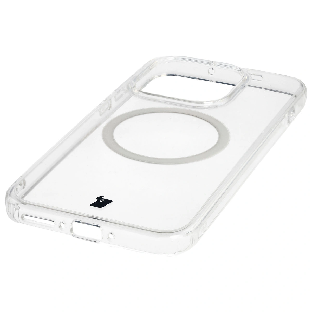 Zintegrowane przyciski, wycięcia i hybrydowy materiał w etui Bizon Case CrystalO do OnePlus 15