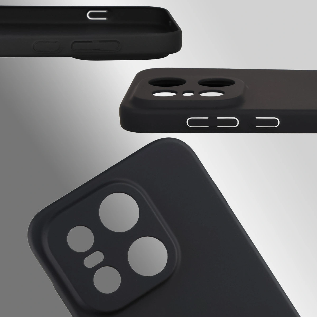 Dedykowane wycięcia i podwyższone krawędzie aparatu i ekranu w etui Bizon Case Łupka do OnePlus 15