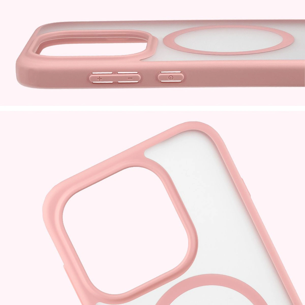 Pełne wycięcie i podwyższone krawędzie aparatu w etui Bizon Case MatteO do OnePlus 15