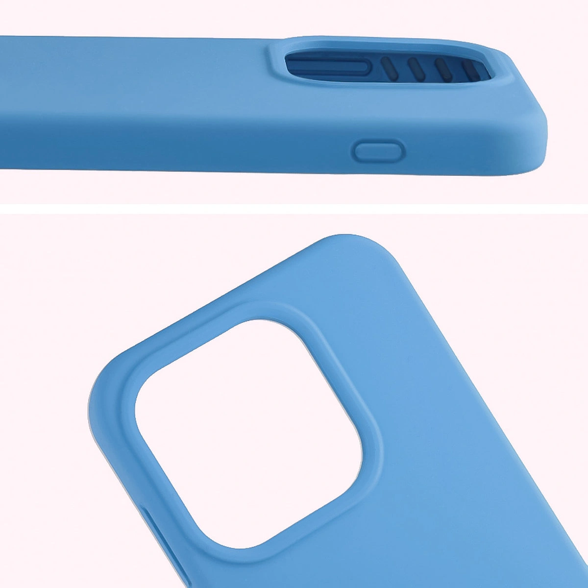 Zbliżenie na wycięcie na obiektywy w etui Bizon Soft Case do OnePlus 15