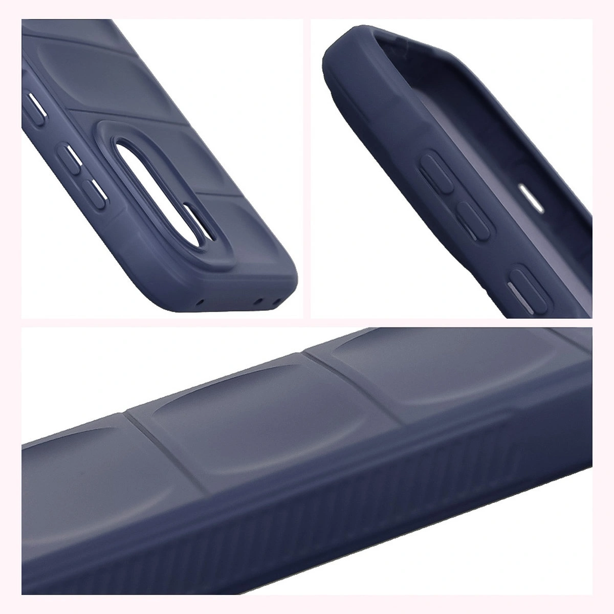 Teksturowane boki i podwyższone krawędzie ekranu i aparatu w etui Bizon Case Tur do OnePlus 15R