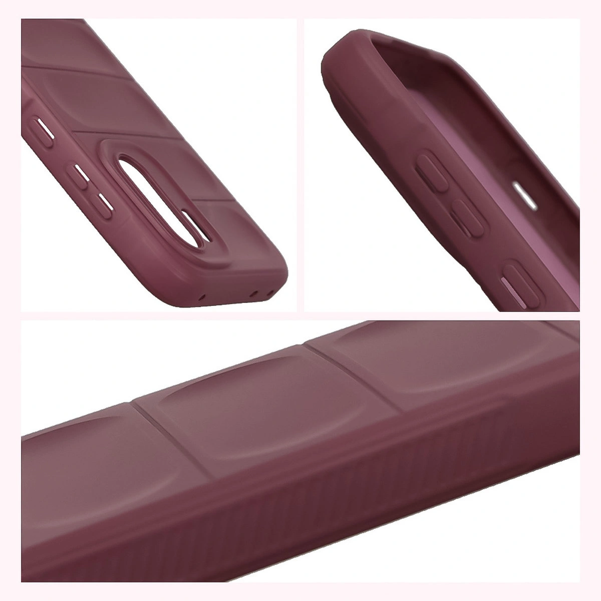 Teksturowane boki i podwyższone krawędzie ekranu i aparatu w etui Bizon Case Tur do OnePlus 15R