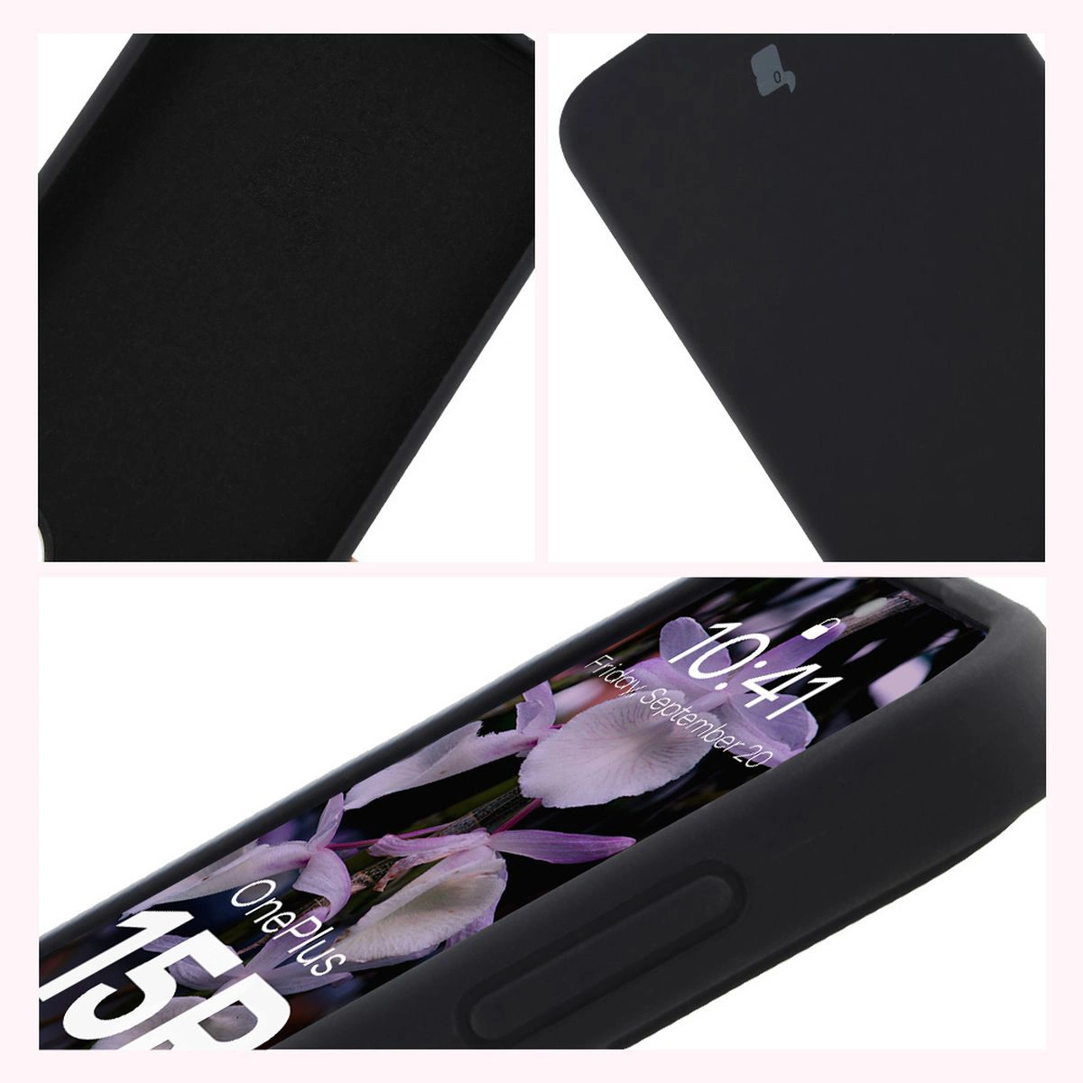 Konstrukcja etui Bizon Soft Case: zintegrowane osłony, podwyższone krawędzie i wyściółka z mikrofibry do OnePlus 15R