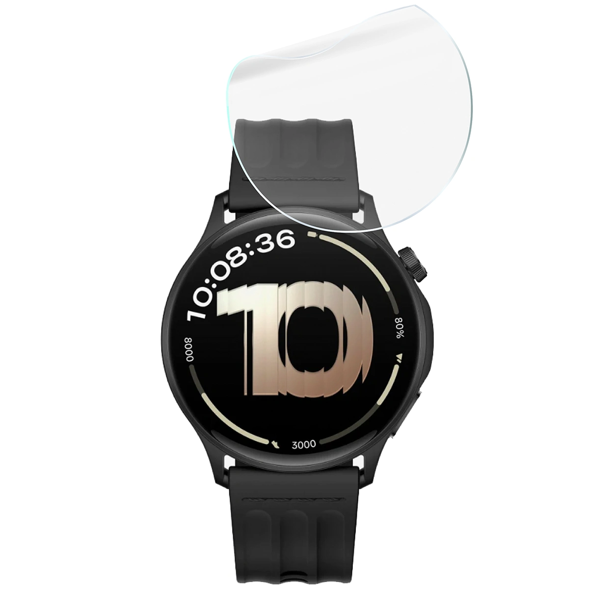 Zestaw folii hydrożelowych Bizon Glass Watch Hydrogel dla OnePlus Watch Lite 45 mm / Oppo Watch S 45 mm