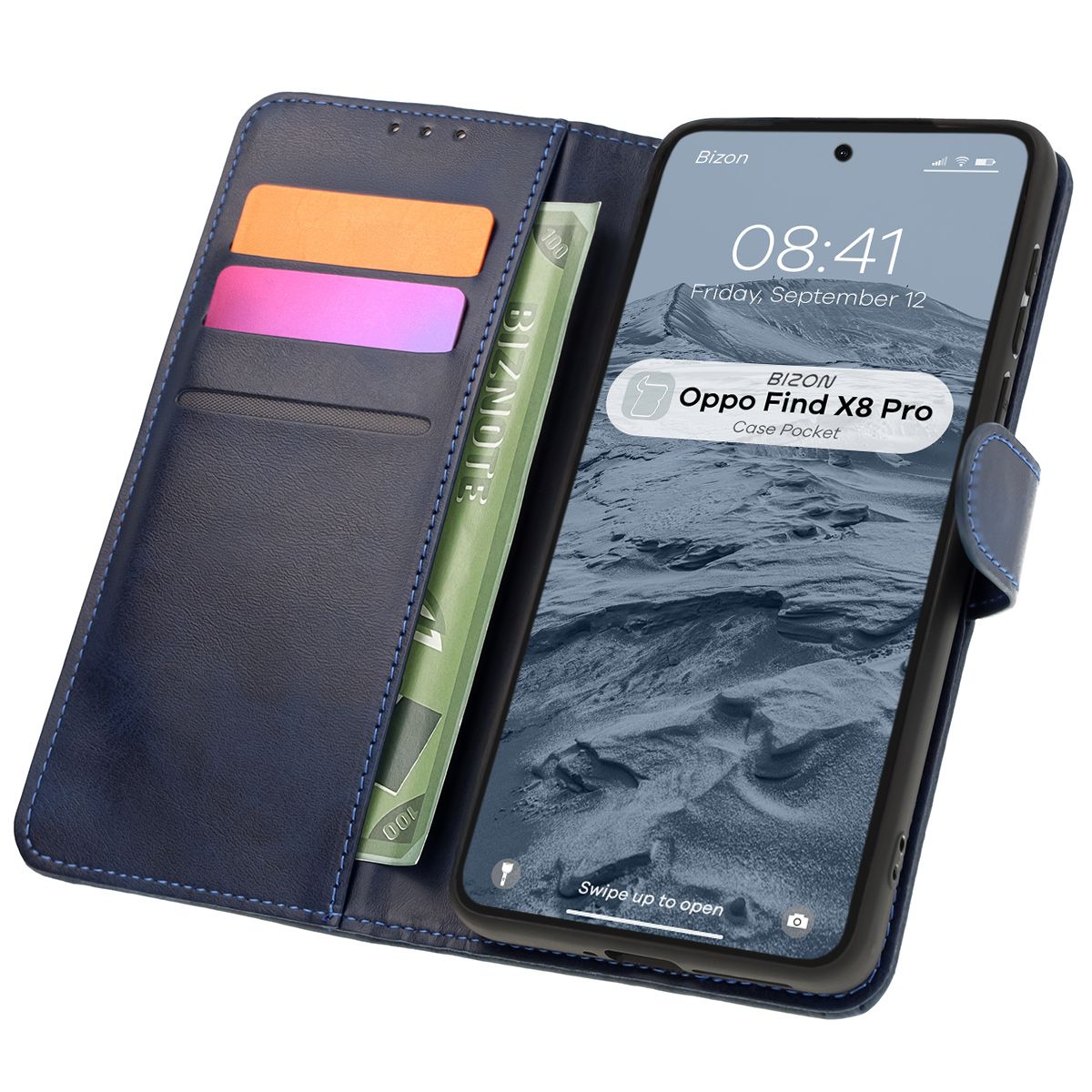 Etui z klapką Bizon Case Pocket do Oppo Find X8 Pro