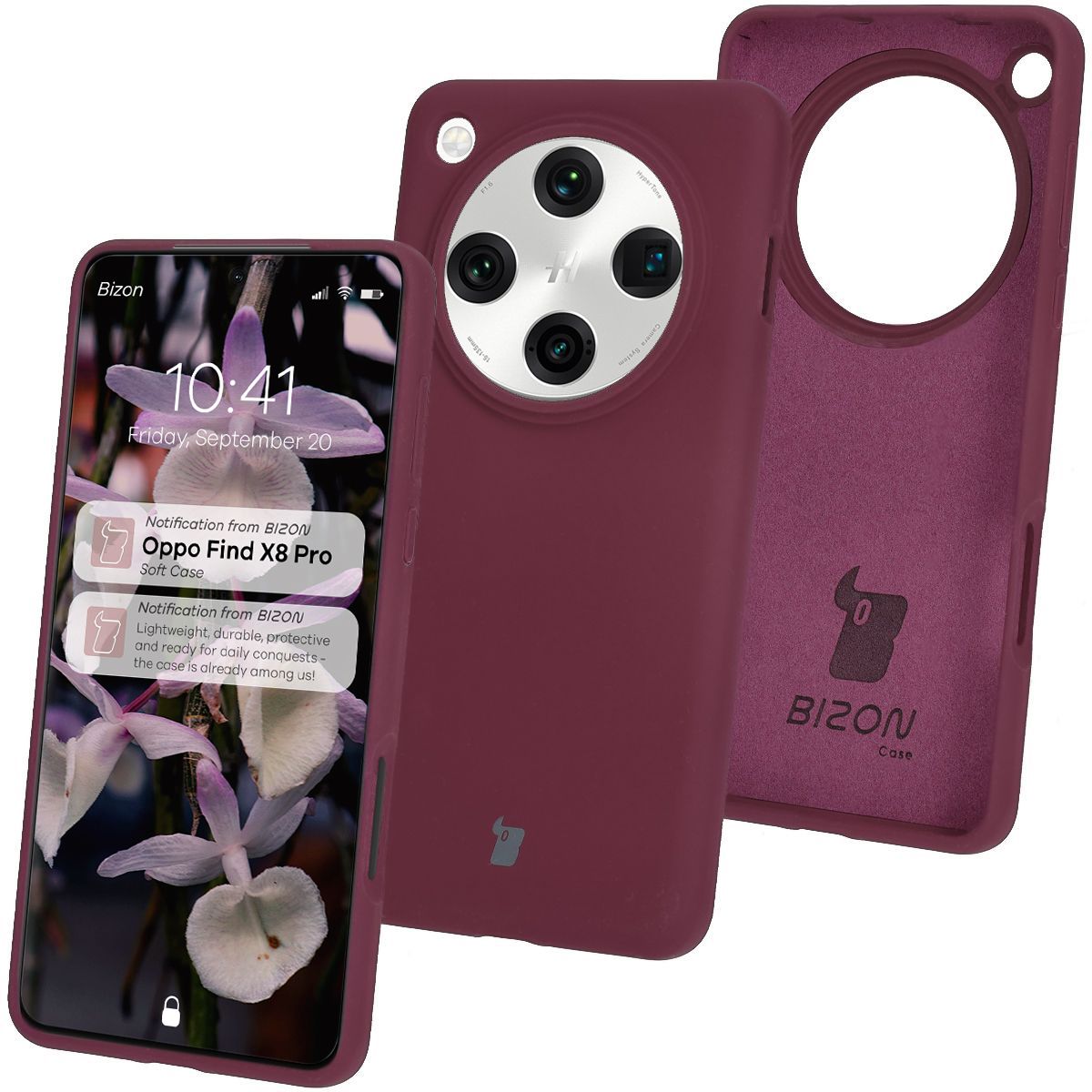 Silikonowe etui Bizon Soft Case do Oppo Find X8 Pro