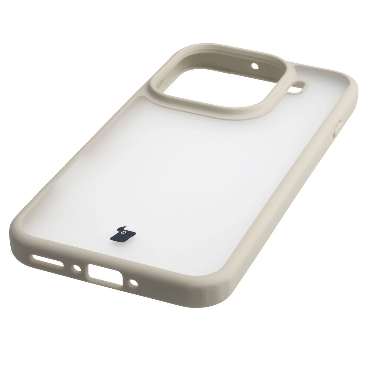 Zintegrowane przyciski, wycięcia i hybrydowy materiał w etui Bizon Case Angelo do Oppo Find X9 Pro