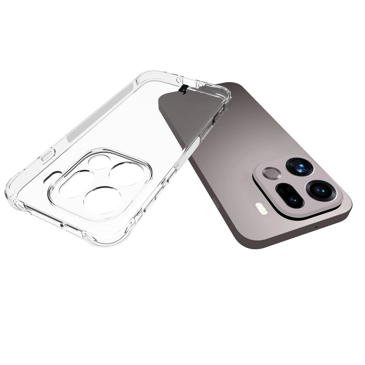 Dedykowane wycięcia i podwyższone krawędzie aparatu w etui Bizon Case Salpa do Oppo Find X9 Pro