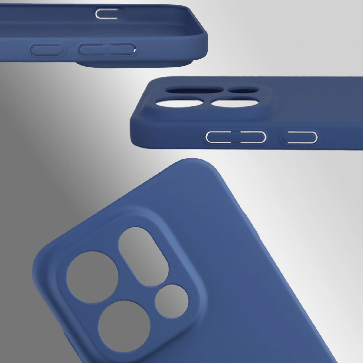 Dedykowane wycięcia i podwyższone krawędzie aparatu i ekranu w etui Bizon Case Łupka do Oppo Find X9