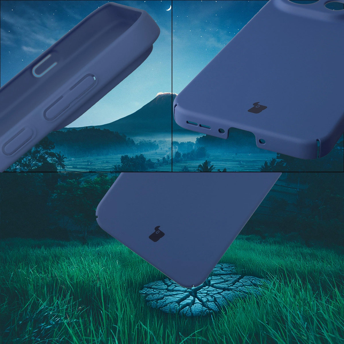 Zintegrowane osłony na przyciski, wycięcia i twardy materiał etui Bizon Case Łupka do Oppo Find X9