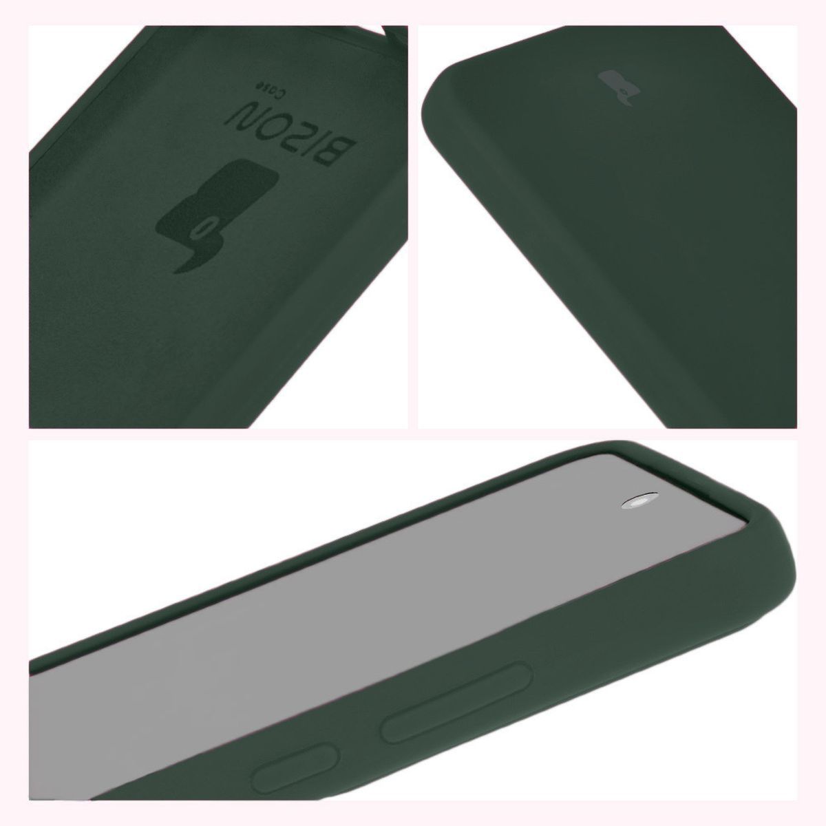 Konstrukcja etui Bizon Soft Case: zintegrowane osłony, podwyższone krawędzie i wyściółka z mikrofibry