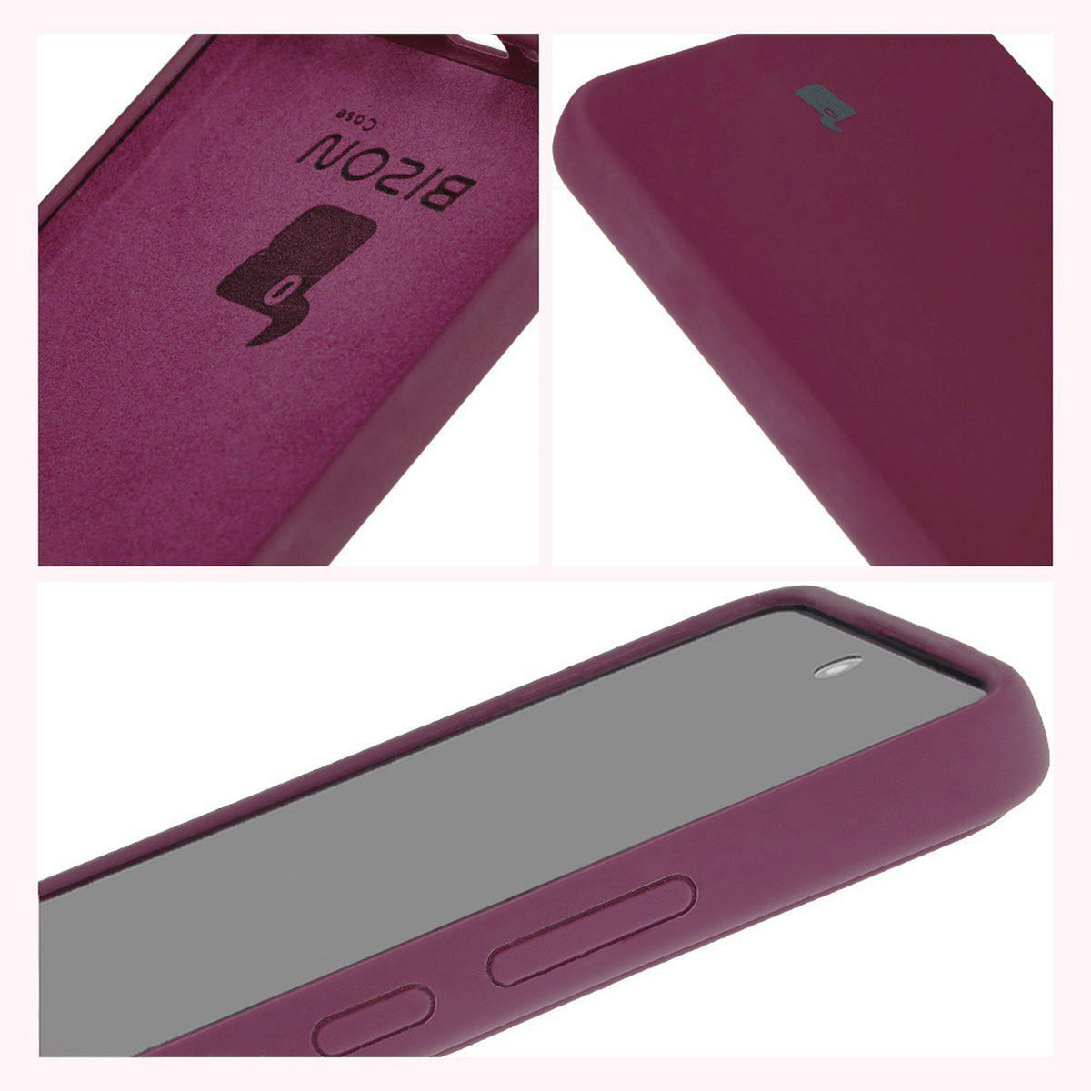 Konstrukcja etui Bizon Soft Case: zintegrowane osłony, podwyższone krawędzie i wyściółka z mikrofibry