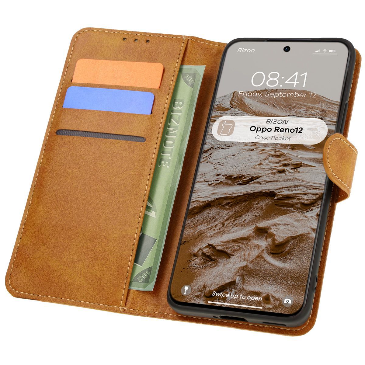 Etui z klapką Bizon Case Pocket do Oppo Reno 12