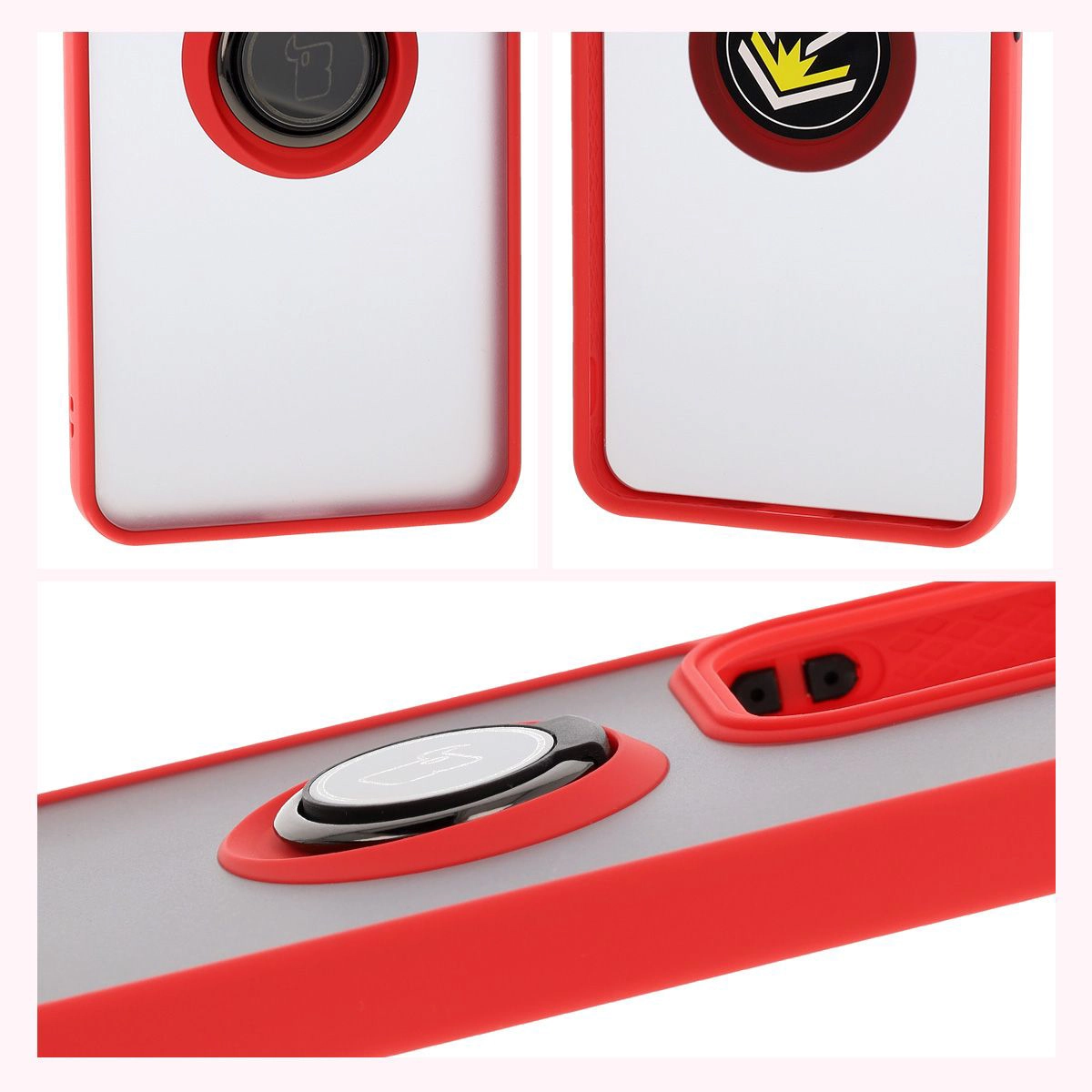 Caracteristici Bizon Case Hybrid Ring: cadru antiderapant și design mat