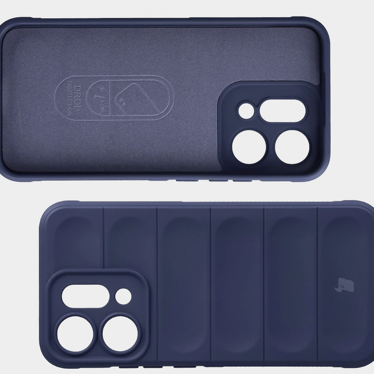 Wyściółka z mikrofibry, wyżłobienia na pleckach i wzmocnione narożniki w etui Bizon Case Tur do Oppo Reno 14