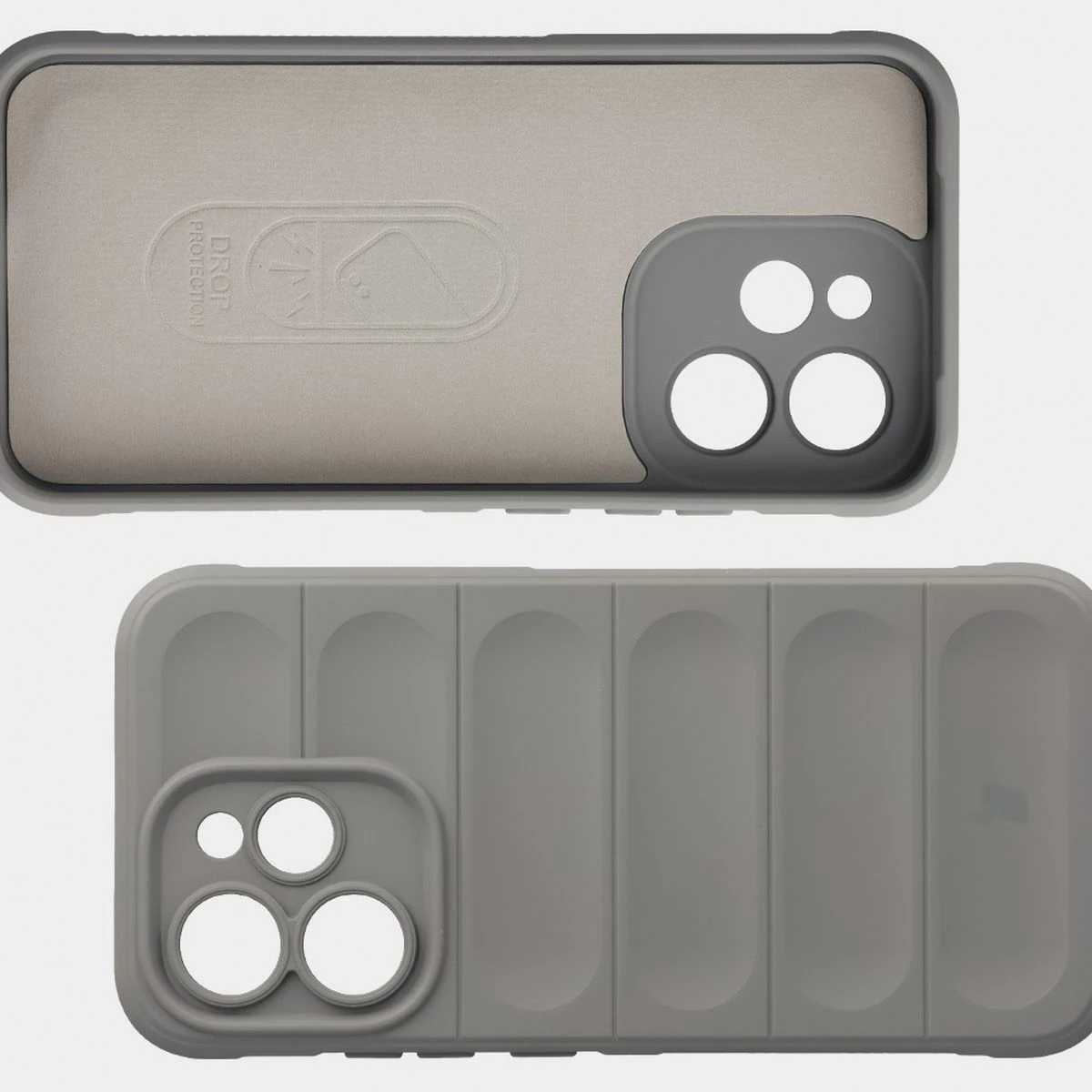 Wyściółka z mikrofibry, wyżłobienia na pleckach i wzmocnione narożniki w etui Bizon Case Tur do Oppo Reno 15 Pro