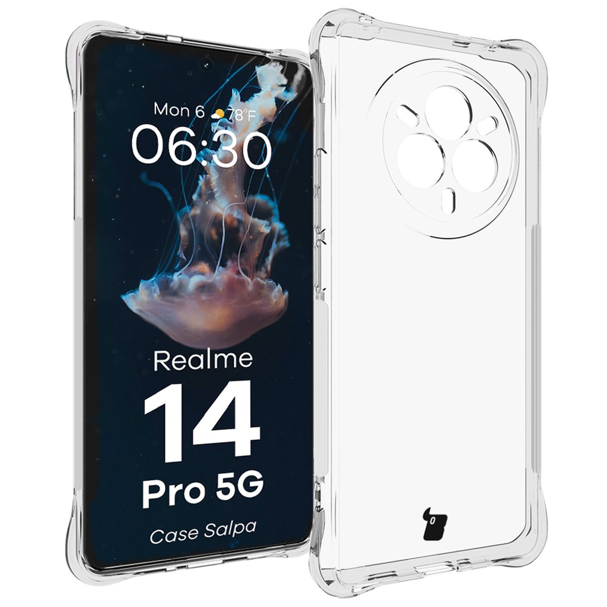 Przezroczyste etui Bizon Case Salpa do Realme 14 Pro 5G