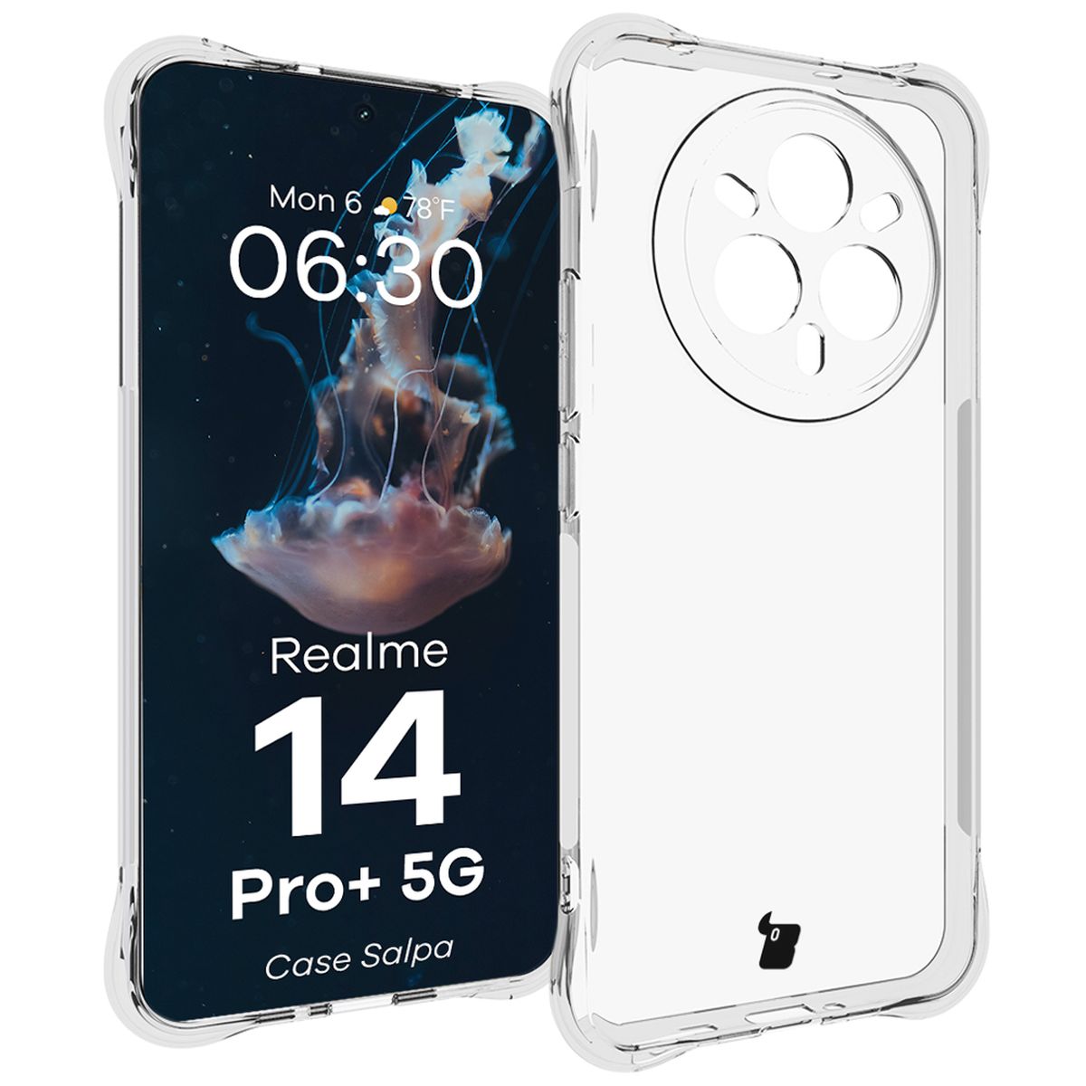 Przezroczyste etui Bizon Case Salpa do Realme 14 Pro+ 5G